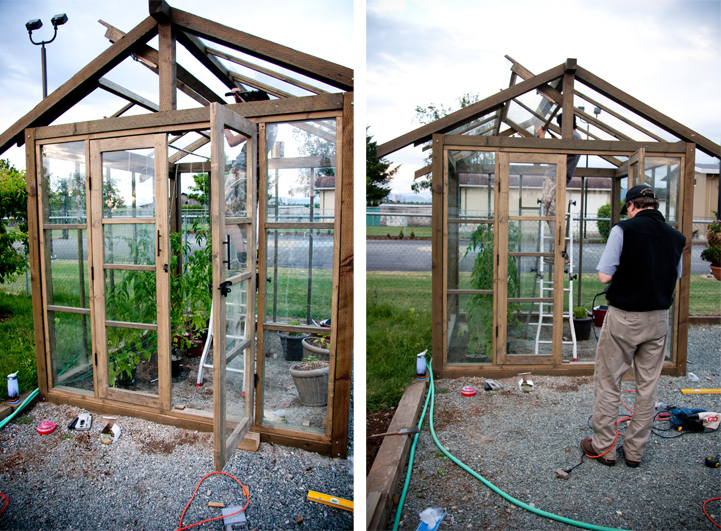 building a greenhouse